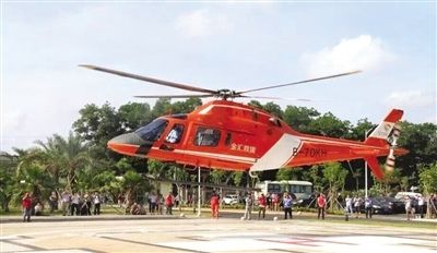 海南明年启用空中救援 首批10家医院建停机坪